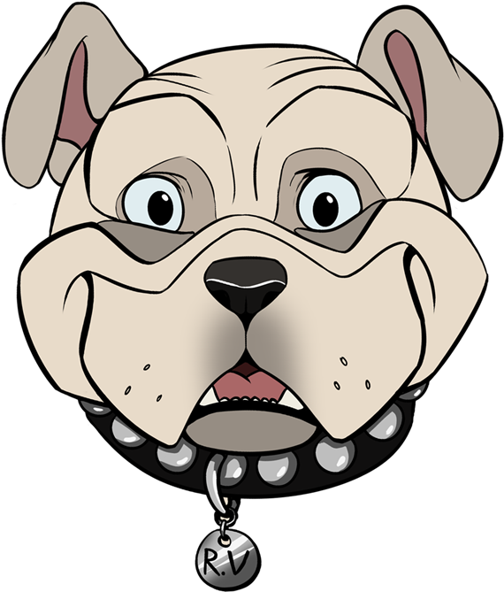 Face Clipart English Bulldog - Png Download (600x704), Png Download