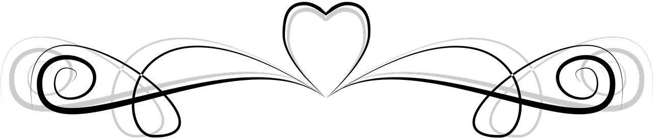 Ornament Heart Valentine& Clipart (1281x273), Png Download