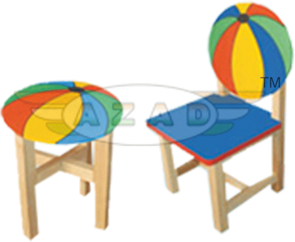 Play School Wooden Chair Clipart (600x514), Png Download