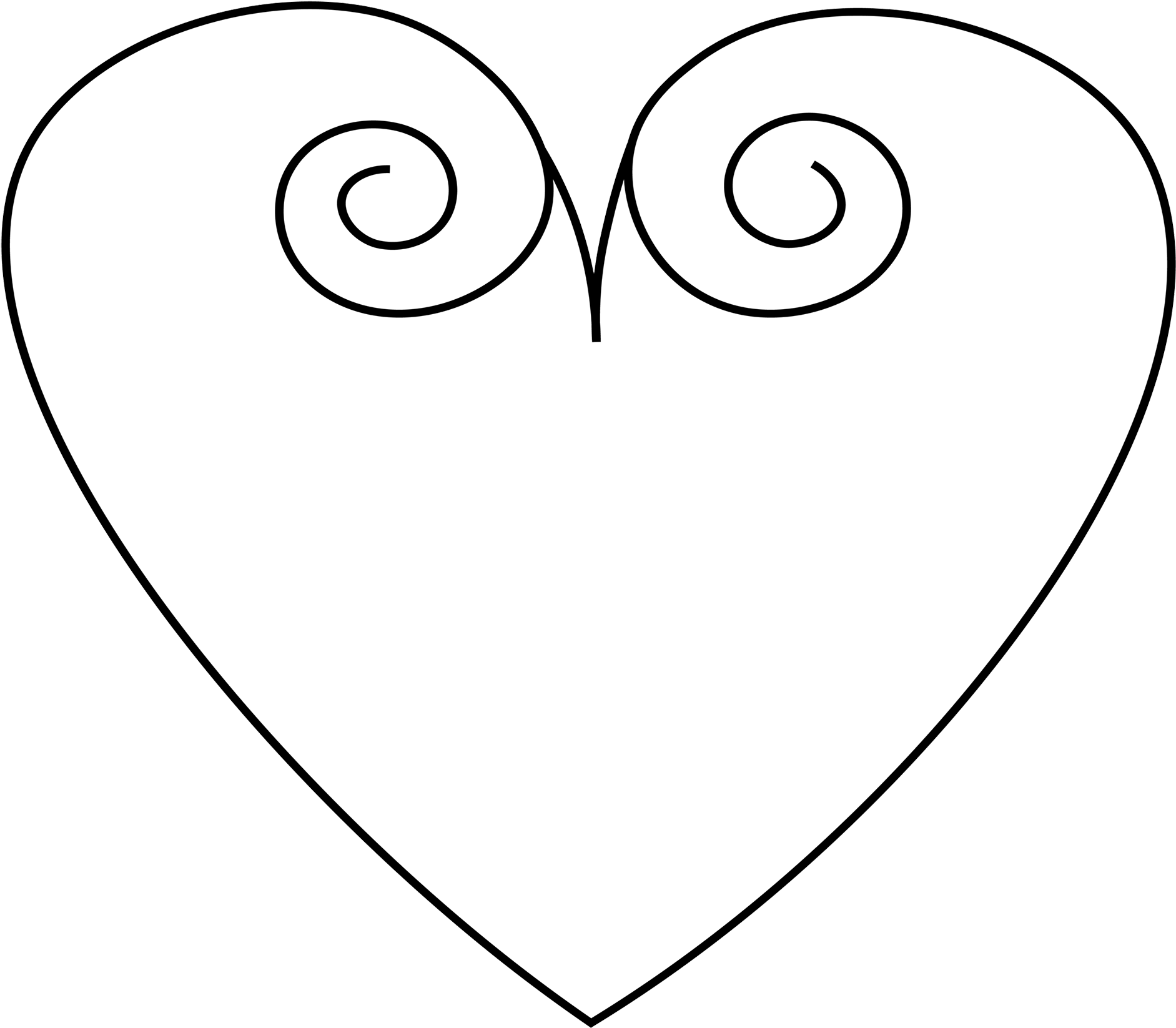 Swirl Heartdownload Now Clipart (2000x1778), Png Download