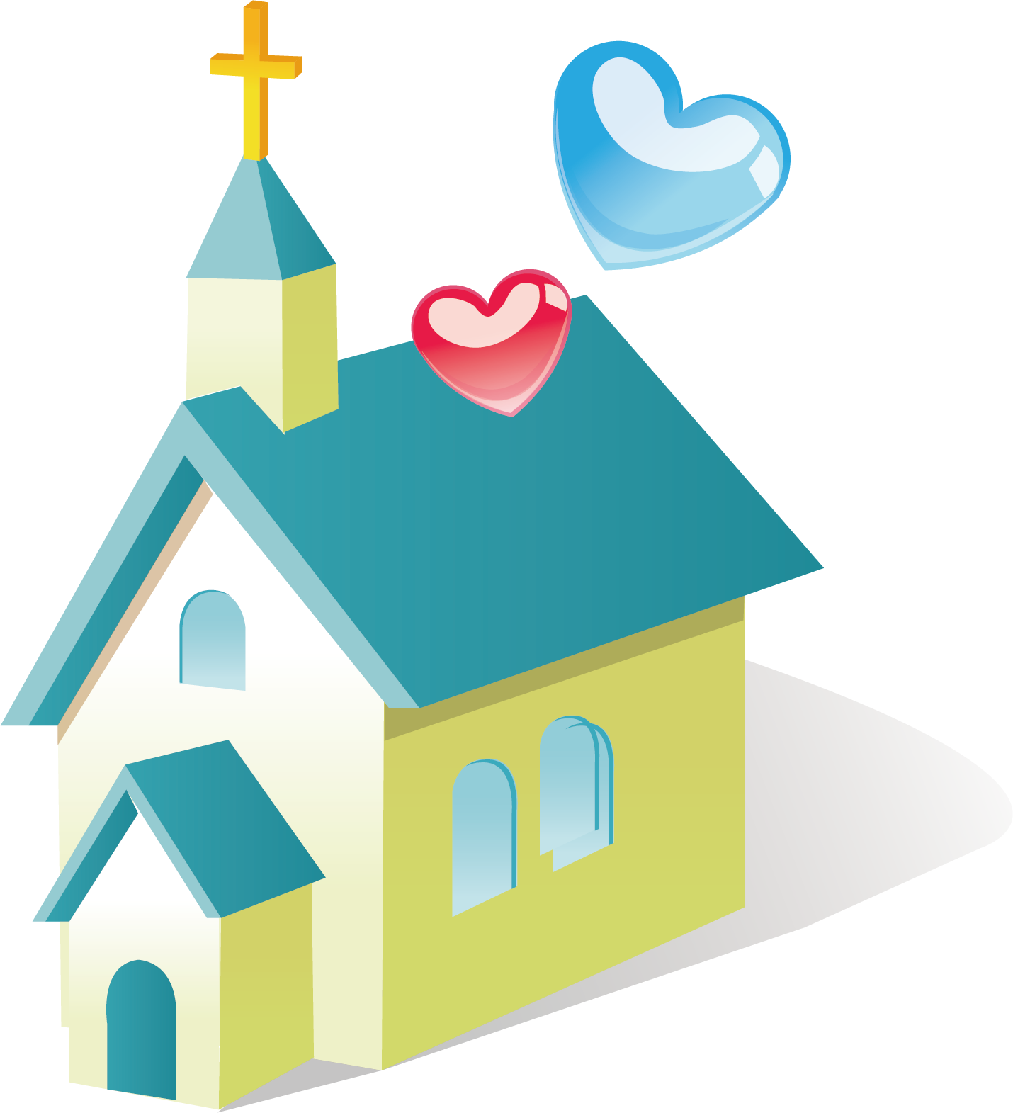 Christian Church Building Architecture Clipart (1430x1571), Png Download