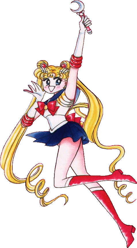 A Cute Pic With Neo Serenity And Sailor Moon Clipart (534x894), Png Download