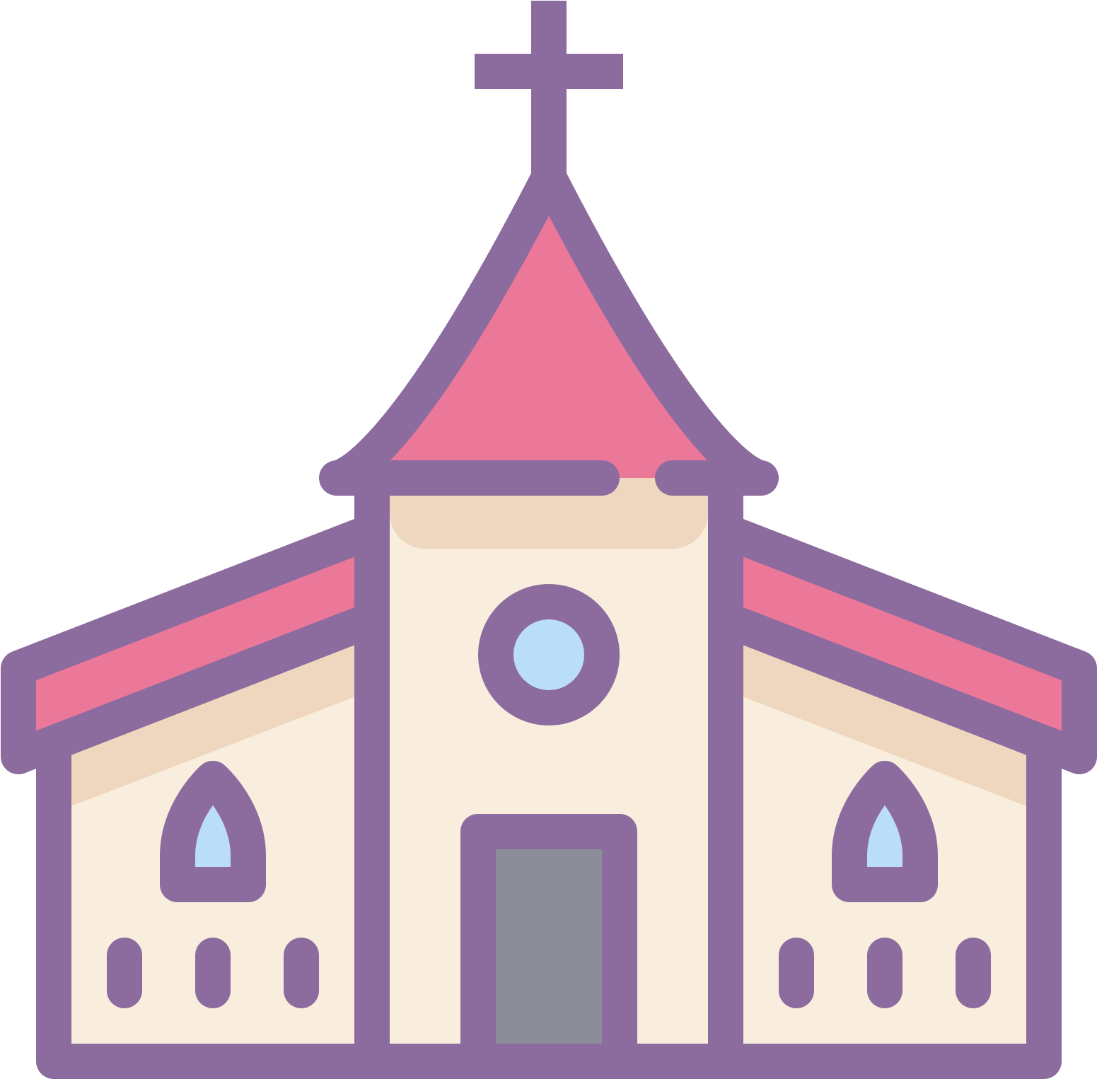 Church Icon Clipart (1600x1600), Png Download