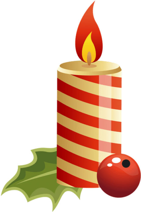 Free Png Red Christmas Candle Png Clipart (481x705), Png Download