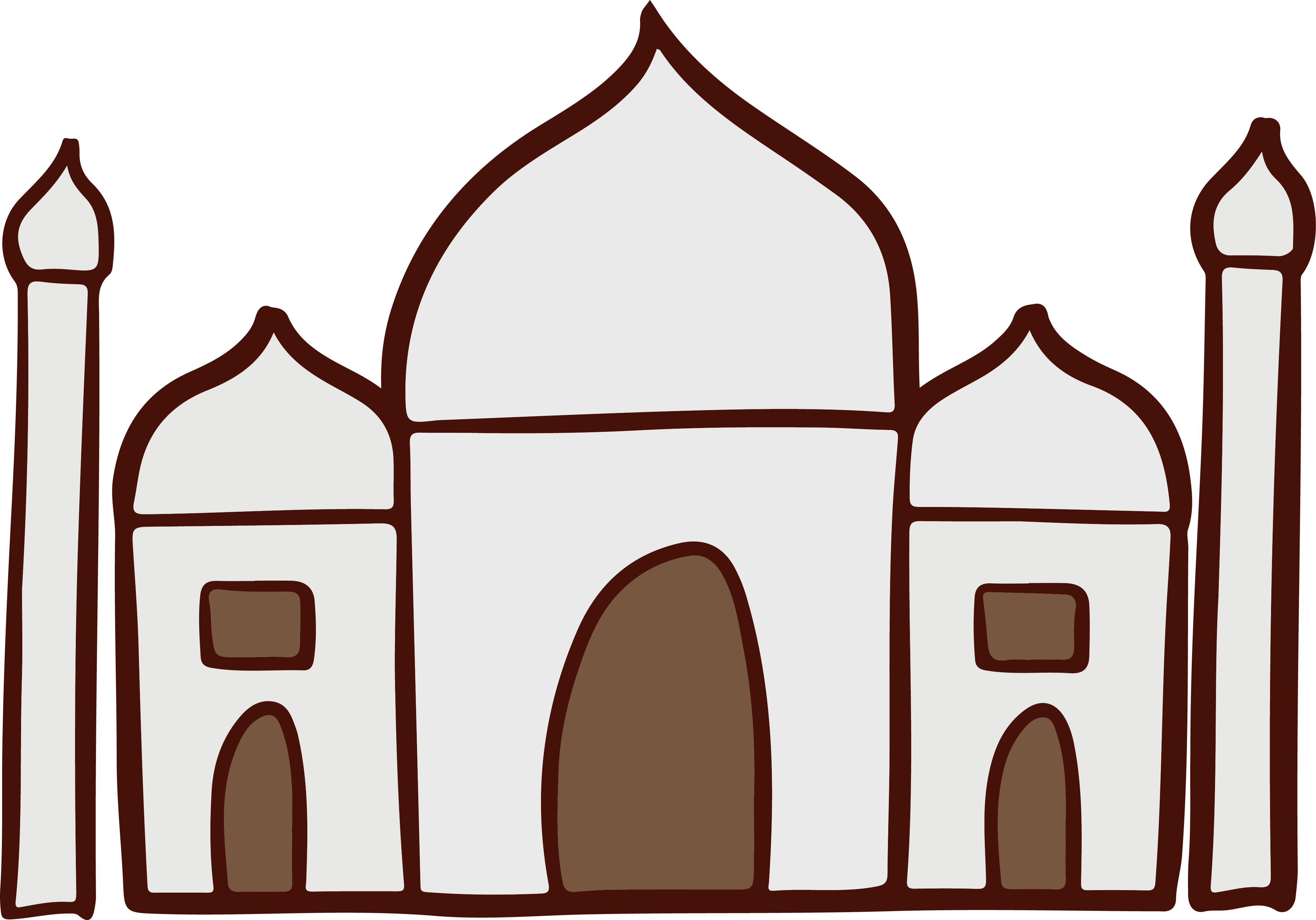 Architecture Clip Art India Style Church - Png Download (4184x2925), Png Download