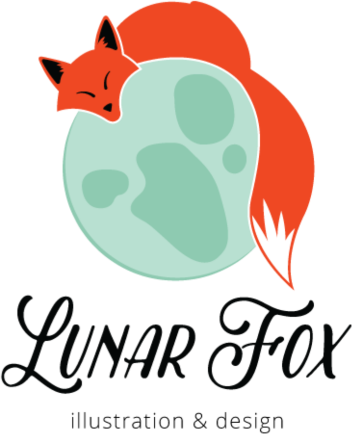 Lunar Fox Illustration & Design Clipart (1000x1159), Png Download