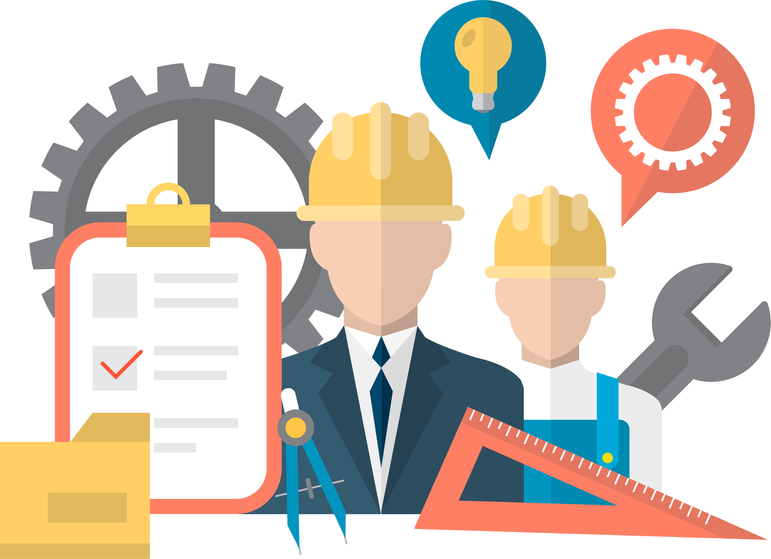 Engineering Clipart Words - Png Download (2470x1792), Png Download