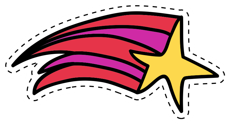 Star Stickers Clip Art - Png Download (800x800), Png Download