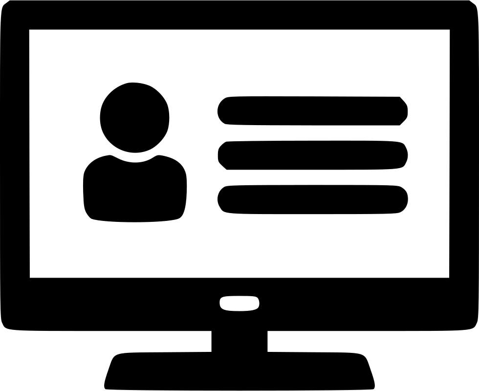 Profile Website User Computer Comments Clipart (980x800), Png Download