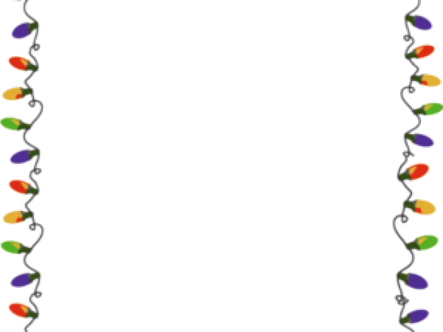 Christmas Lights Clipart Rectangle - Png Download (640x480), Png Download
