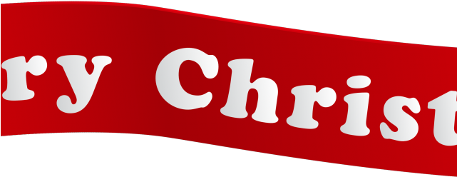 Merry Christmas Clipart Banner - Png Download (640x480), Png Download