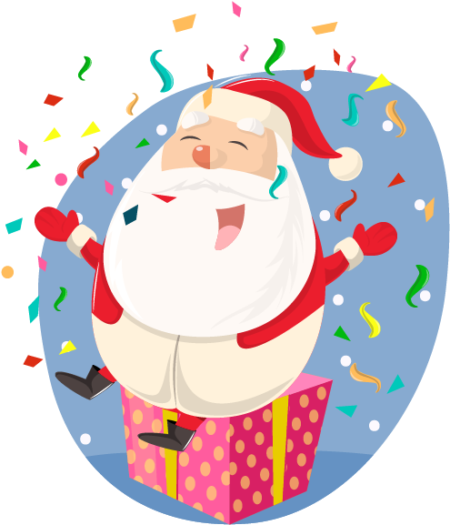 Cute Santa Claus Clipart (618x618), Png Download