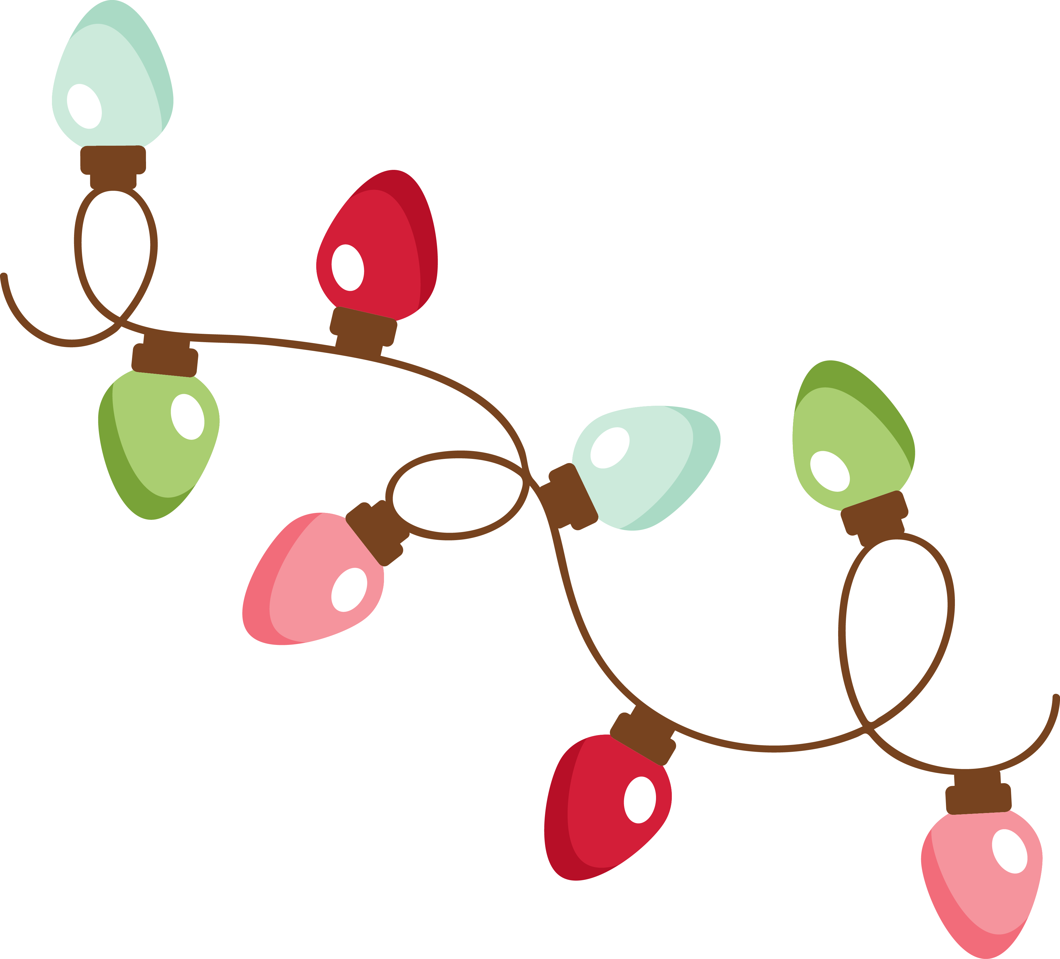 Mkc Christmas Lights Svg Clipart (3550x3212), Png Download