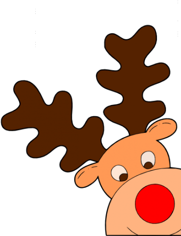 Reindeer Clipart Corner - Png Download (640x480), Png Download