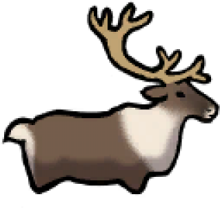 Caribou Clipart Arctic Reindeer - Png Download (640x480), Png Download
