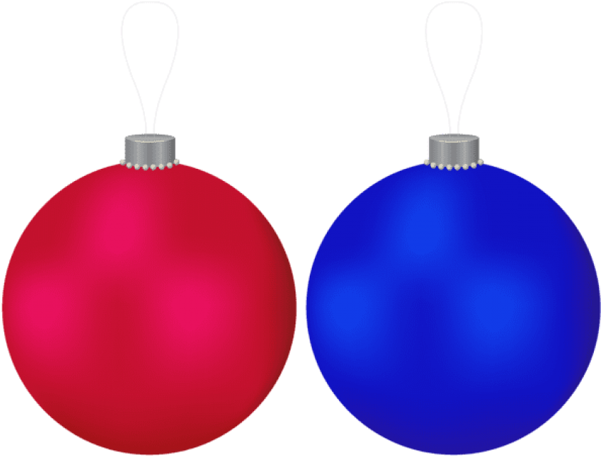 Hd Silver And Purple Christmas Ornaments Png Clipart (850x646), Png Download