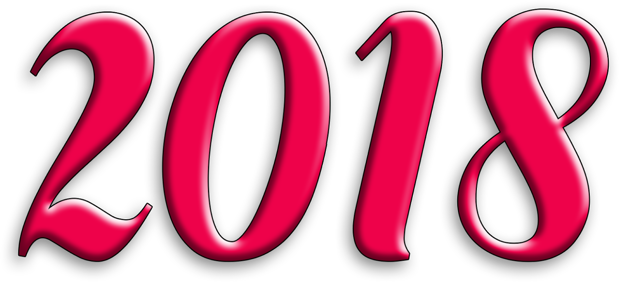 Happy New Year 2018 Greeting Cards For Facebook Wall Clipart (1600x914), Png Download