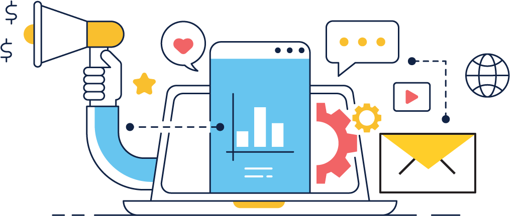 Email Marketing Clipart Message - Png Download (1200x541), Png Download