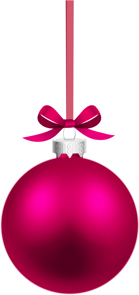 Free Png Download Pink Hanging Christmas Ball Clipart Transparent Png (480x975), Png Download