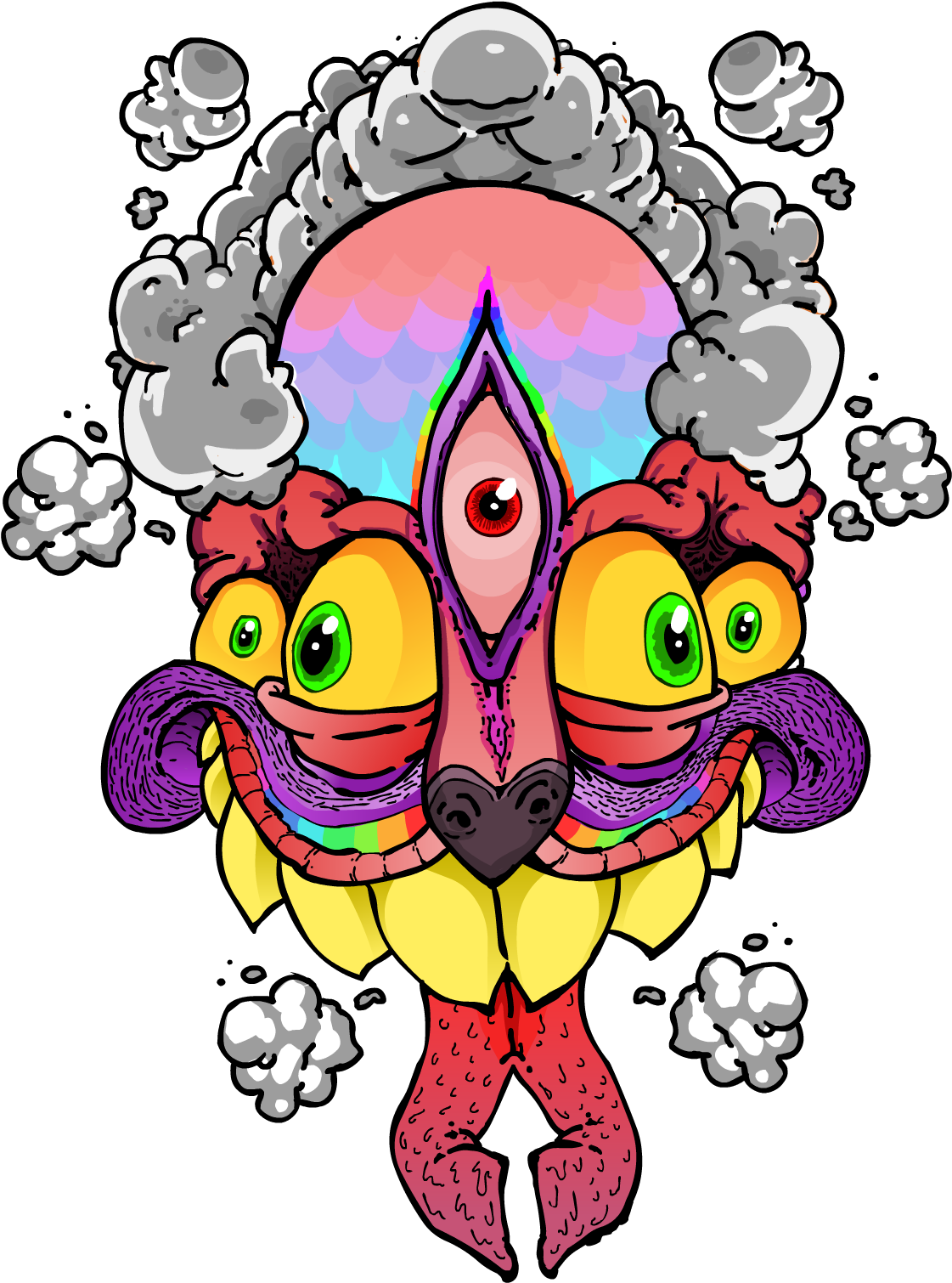 High Flyin T Shirt Design Clipart (1130x1511), Png Download