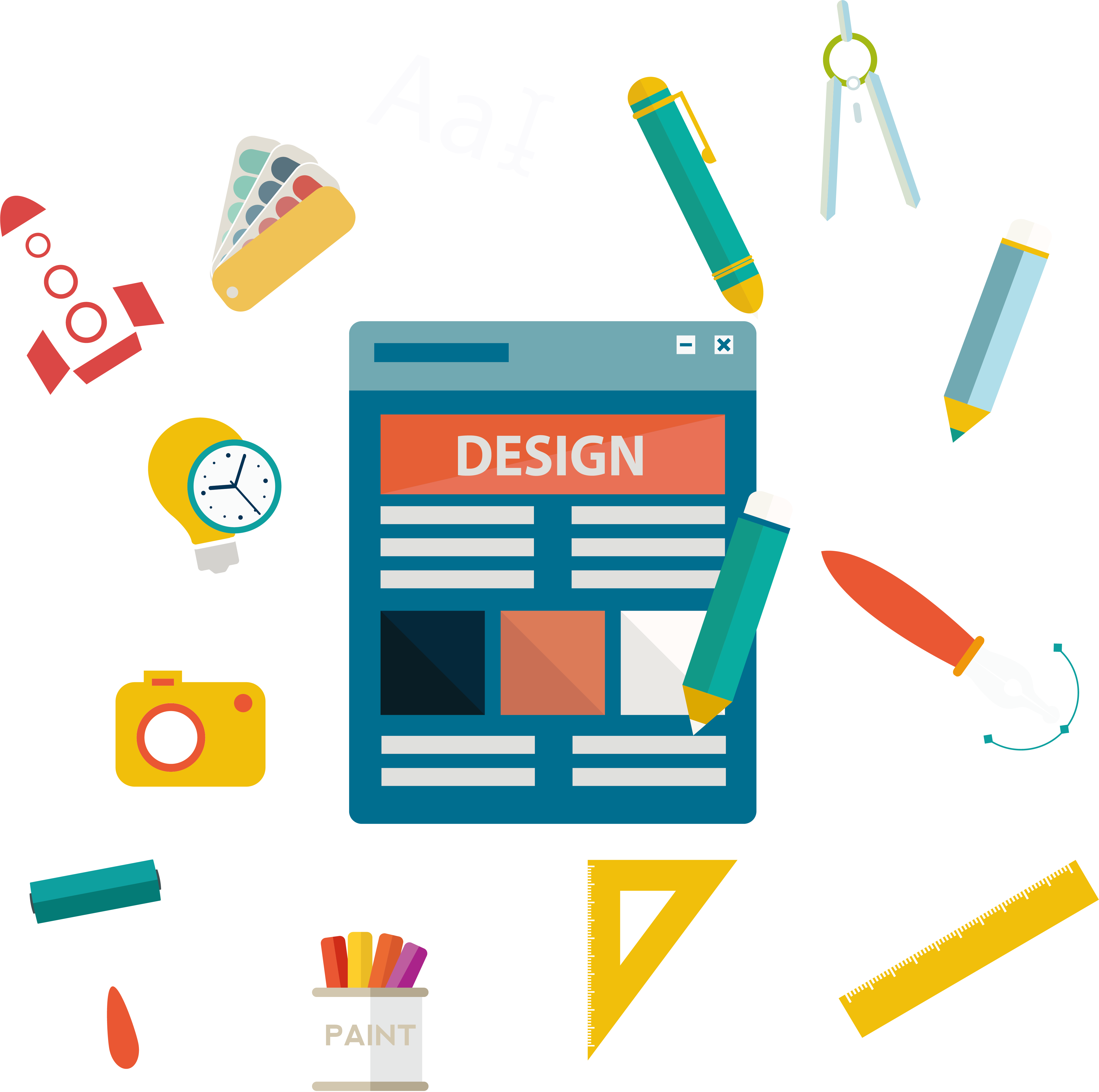 Svg Free Download Chart Vector Designer Clipart (4485x4458), Png Download