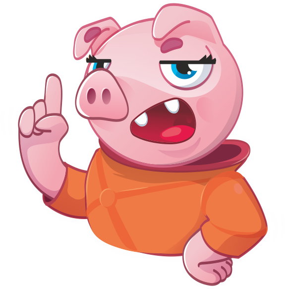 Pig Astronaut Digital Illustration For Sticker Collection Clipart (618x618), Png Download