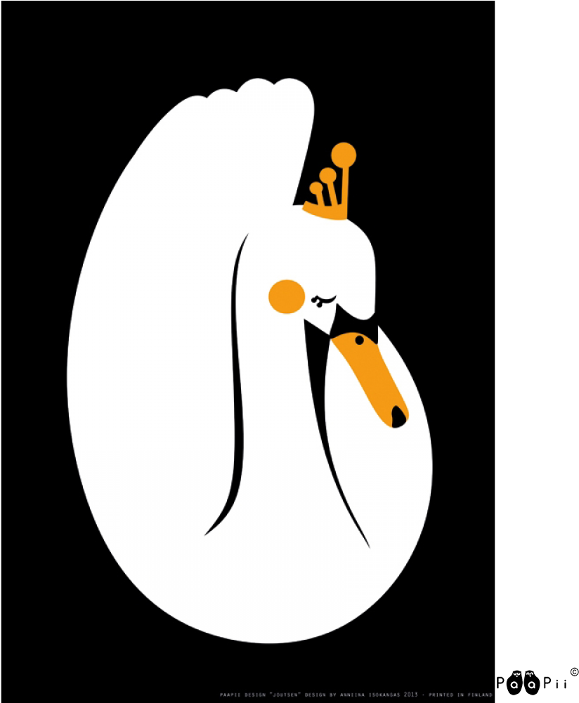 Poster A3, Swan Clipart (1000x1000), Png Download