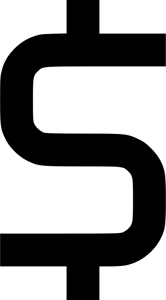 Sign Dollar Svg Png Icon Free Download Clipart (542x980), Png Download
