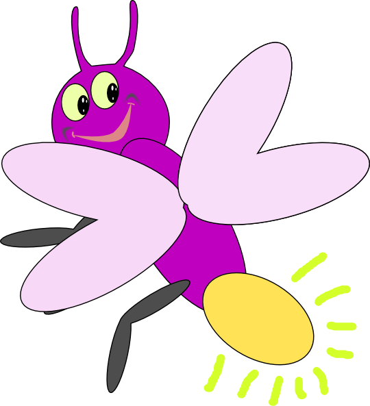 Purple Firelfy 3 Clip Art Vector Online Royalty Free - Png Download (540x593), Png Download