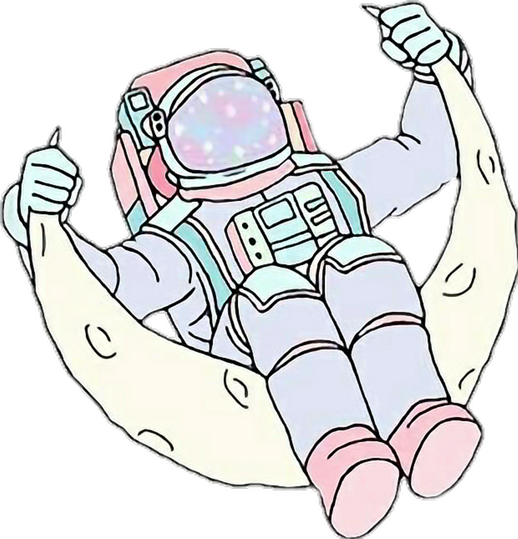 Astronaut Sticker Clipart (1024x1067), Png Download