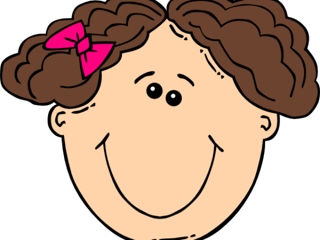 Girl Clipart Curly Hair - Png Download (640x480), Png Download