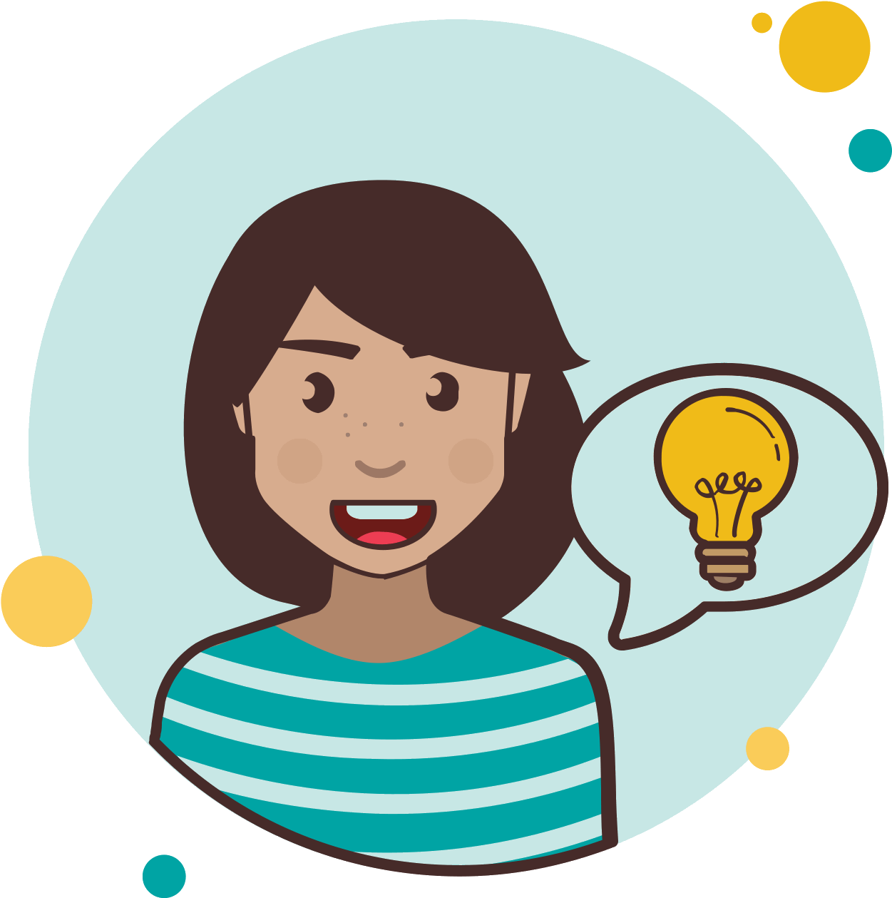 Short Hair Idea Icon Clipart (1600x1600), Png Download