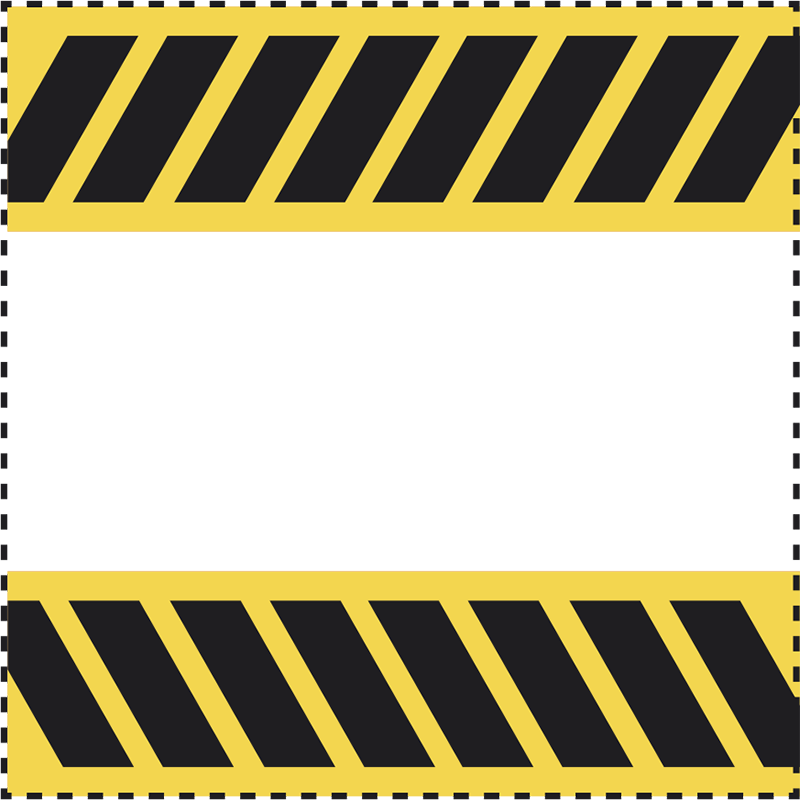 Caution Line Switch Sticker Clipart (800x800), Png Download