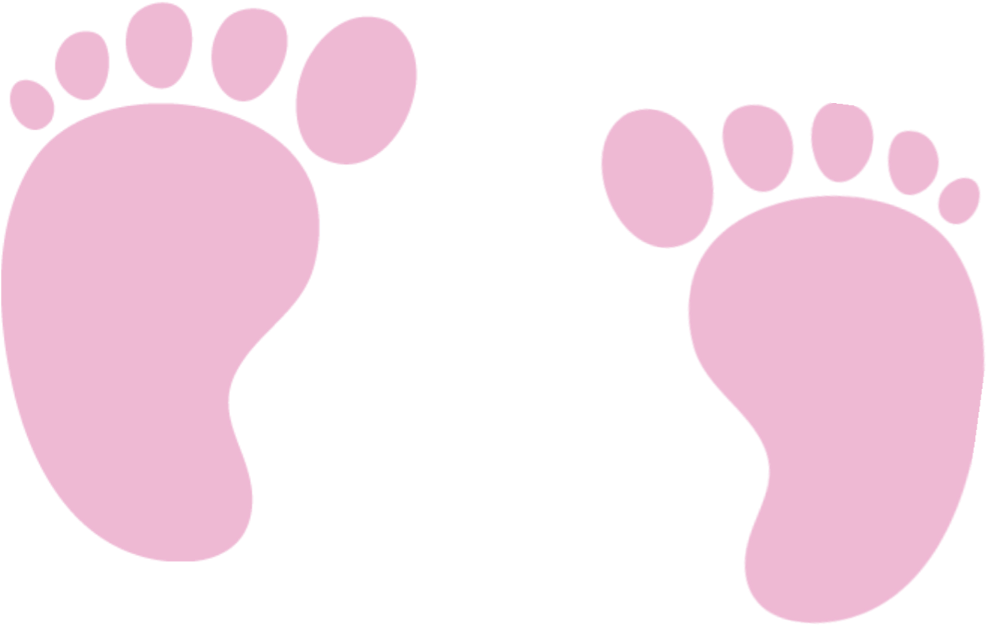 Babyfeet Feet Print Pastel Clipart (1305x1024), Png Download