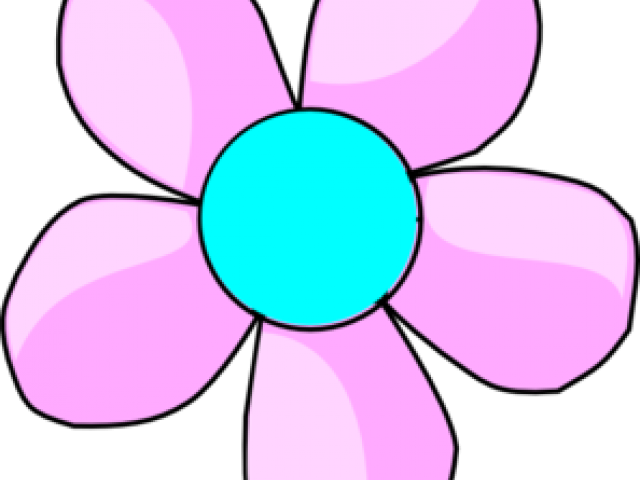 Blue Flower Clipart Blue Daisy - Png Download (640x480), Png Download