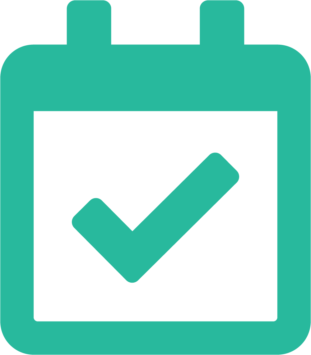 Calendar Check Icon Clipart (1000x1143), Png Download