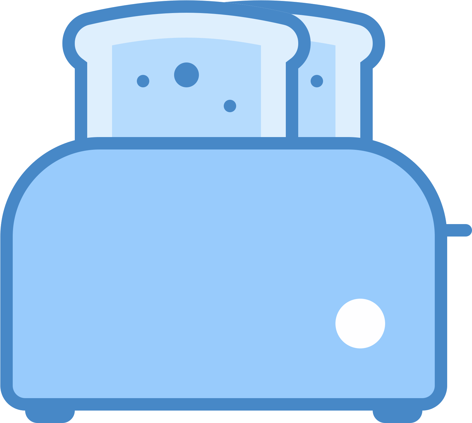 This Icon Represents A Toaster Clipart (1600x1600), Png Download
