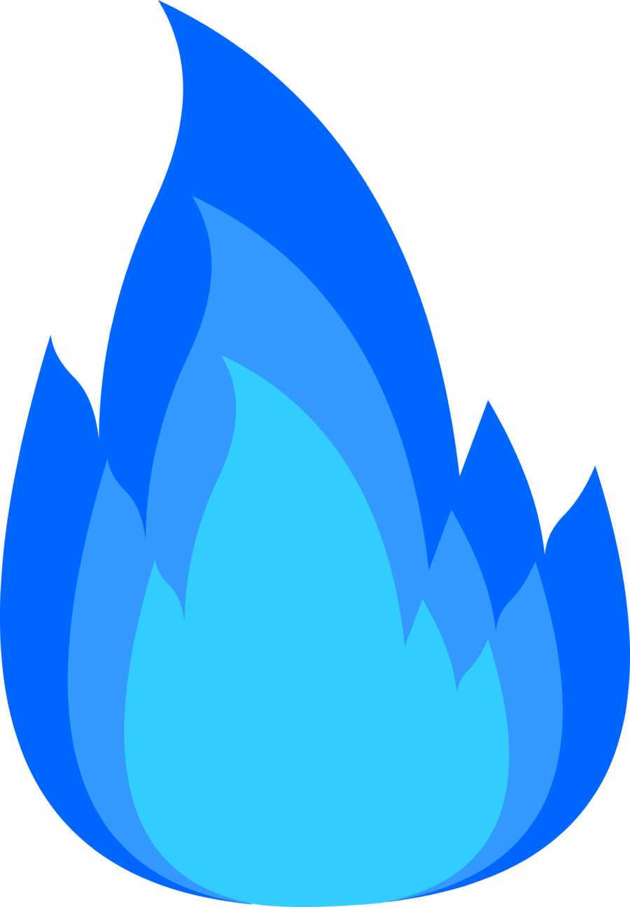 Blue Fire Png 2451 Free Icons And Png Backgrounds My Clipart (900x1296), Png Download
