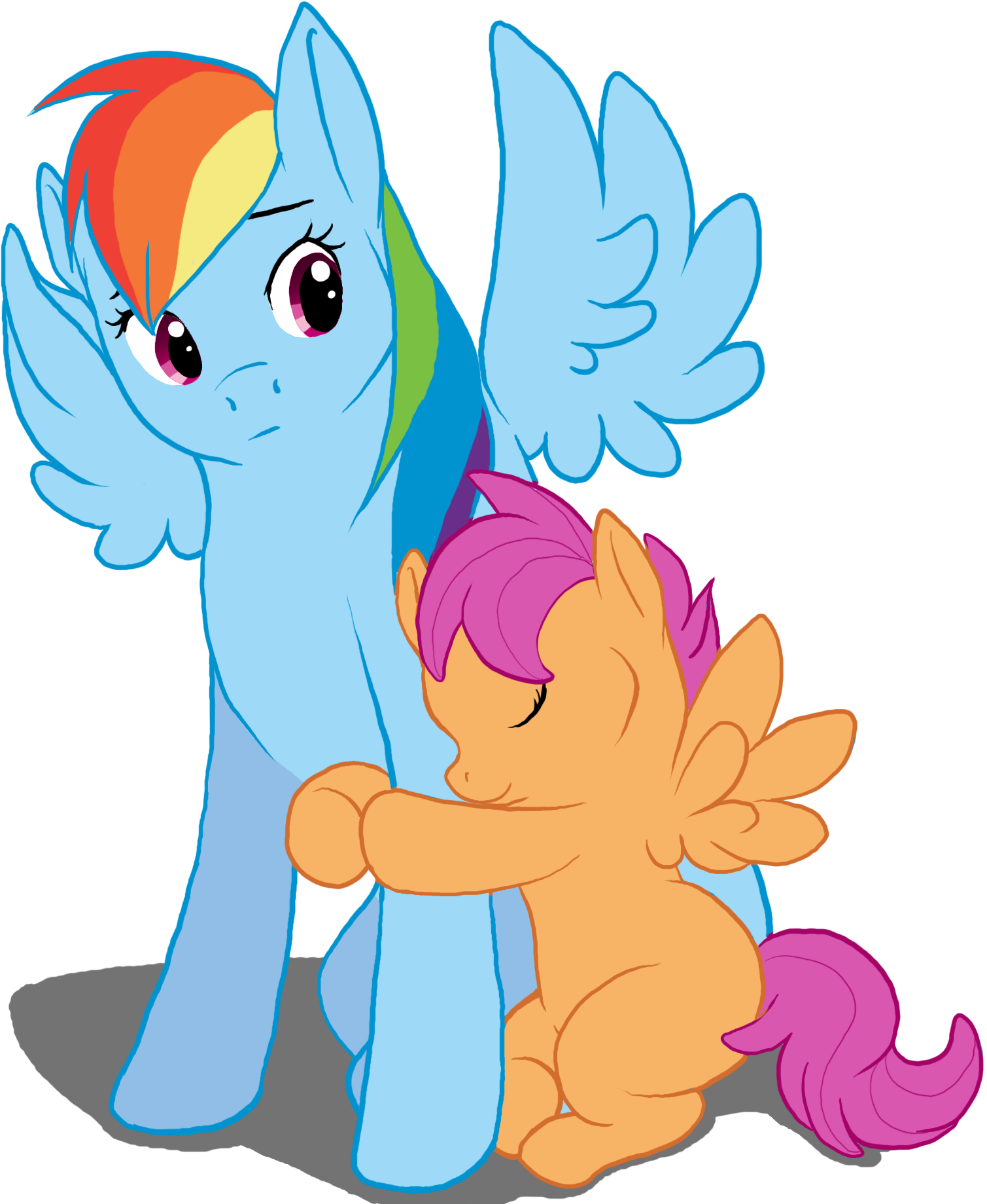 Pony Rainbow Dash Scootaloo Princess Celestia Mammal Clipart (1533x1849), Png Download