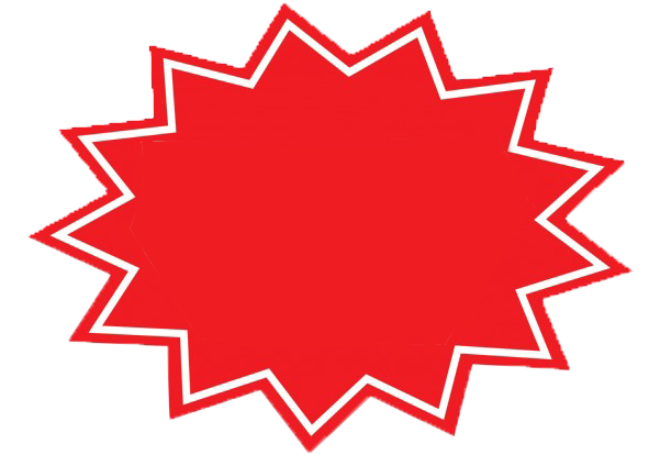 Red Starburst Png Www Pixshark Com Images Galleries Clipart (600x600), Png Download