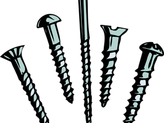 Hammer Clipart Nail Screw - Png Download (640x480), Png Download