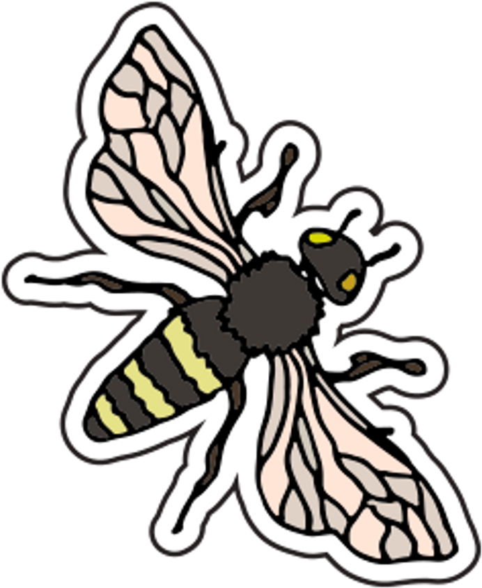 Pastel Clipart Bee - Png Download (1024x1024), Png Download