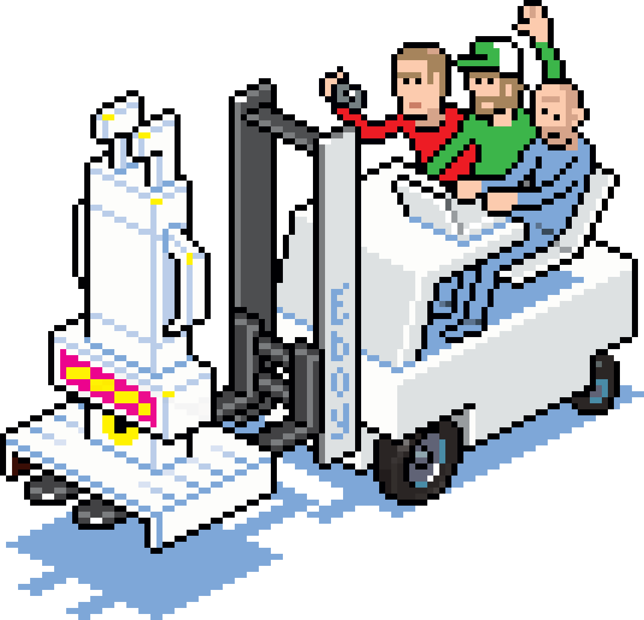 Eboy Exhibition In Fukuoka Clipart (1284x1236), Png Download