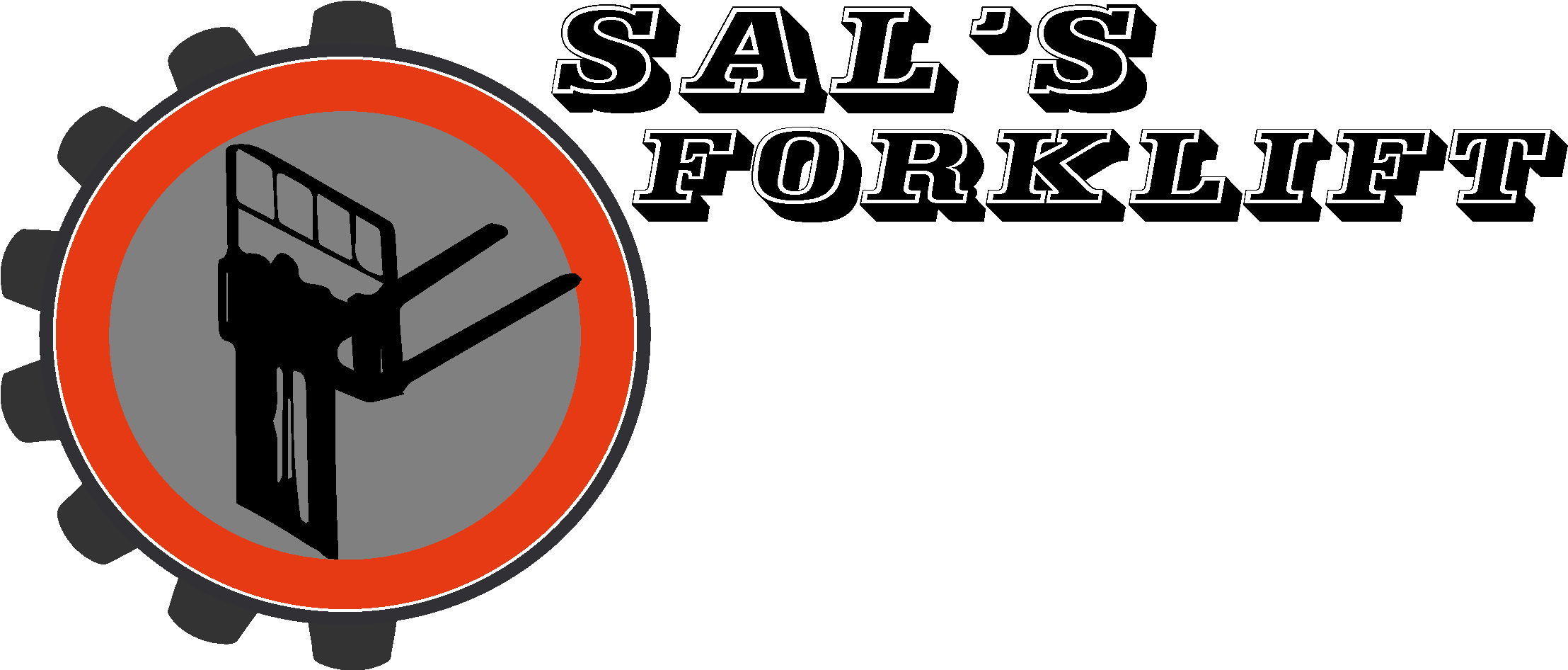 Sal's Forklift Clipart (2215x958), Png Download