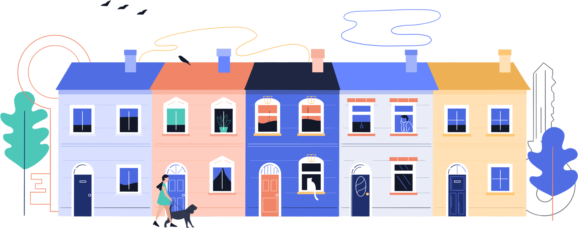 Flatfair Landlords Hero Clipart (2000x790), Png Download