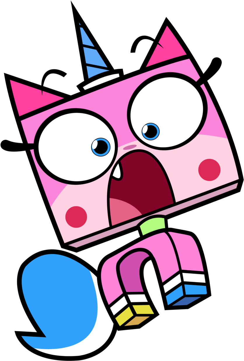 Unikitty Get Shocked By Master Frown By Cgh Walker Clipart (836x1239), Png Download