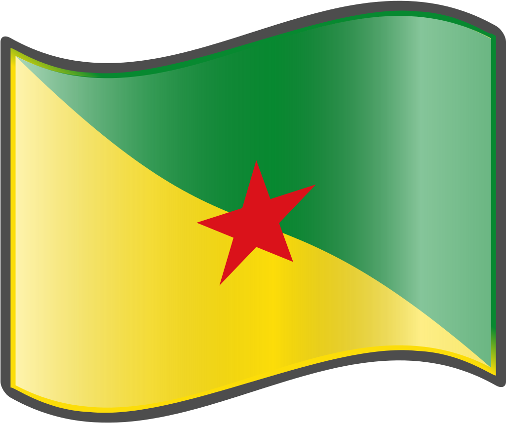 Nuvola French Guiana Flag Clipart (1024x1024), Png Download