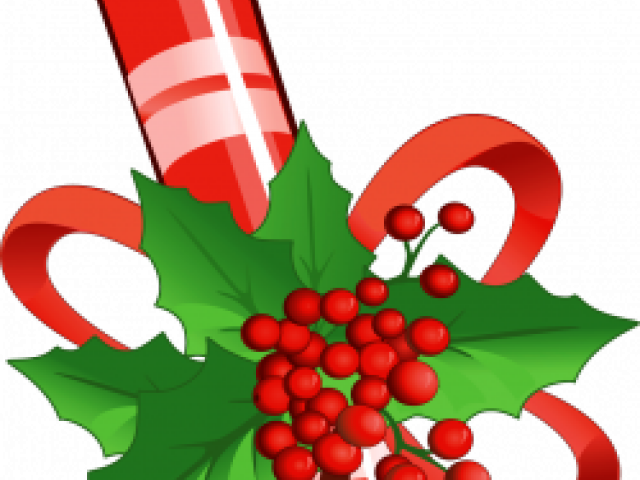 Candy Cane Clipart Translucent - Png Download (640x480), Png Download