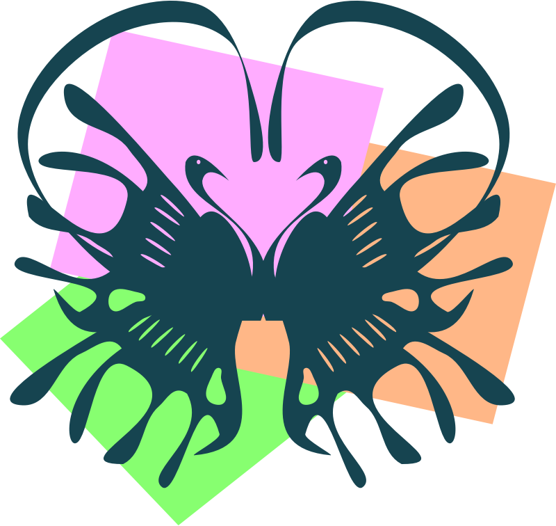 Swan Heart Clip Art Clipart - Png Download (800x756), Png Download