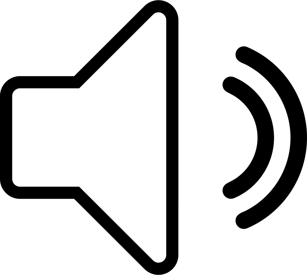 Banner Stock Speaker Outline Svg Png Icon Free Download Clipart (980x880), Png Download